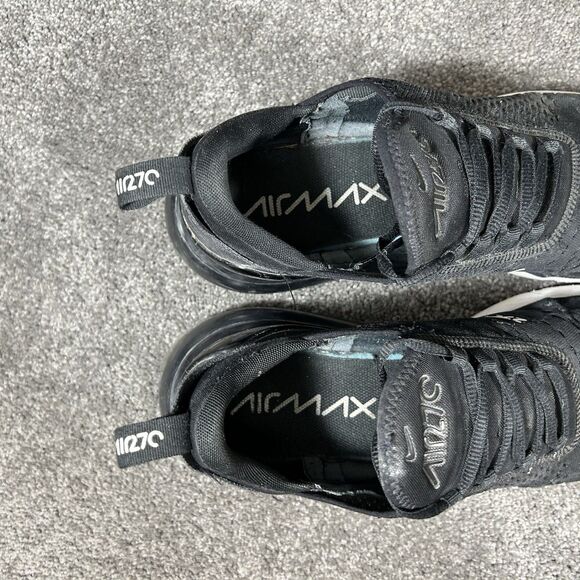 Nike Air Max 270 AH8050-002 Mens Size 11 Black White Athletic Running Shoes Used main image 12